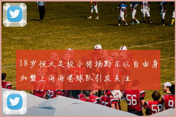 18岁恒大足校小将杨黔东以自由身加盟上海海港球队引发关注